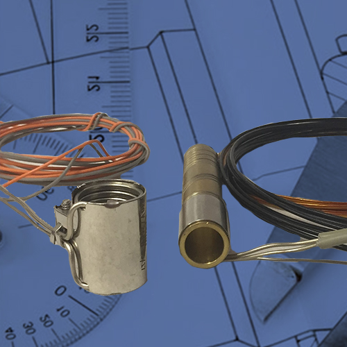 Heaters on top of blue blueprints